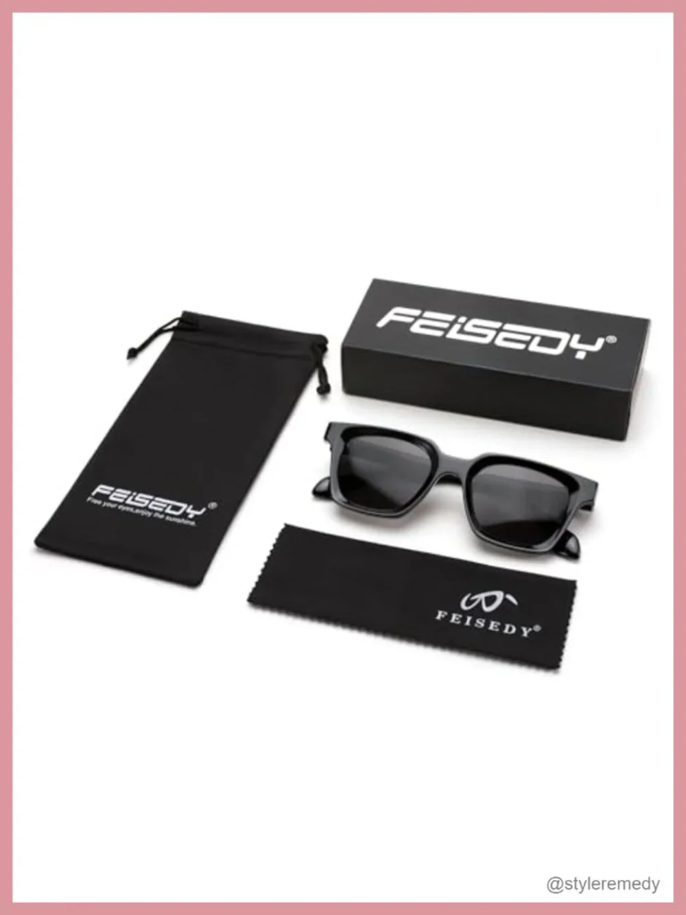 Retro Square Sunglasses Men Women Rectangle Thick Frame Shades Classic Designer